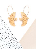 Alicanto - Dash of Gold Acrylic Earrings
