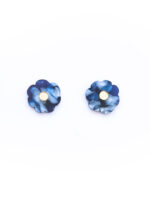 Brunnera Stud 3 - Dash of Gold - Acrylic Earrings