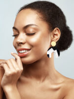 Dune 2 - Dash of Gold Acrylic Earrings