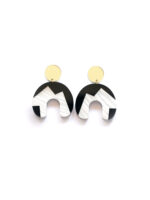 c 4 - Dash of Gold Acrylic Earrings