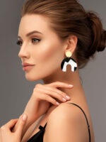 Dune - Dash of Gold Acrylic Earrings