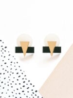 La Sultana 3 - Dash of Gold Acrylic Earrings