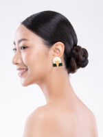 La Sultana - Dash of Gold Acrylic Earrings