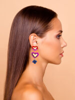 Lovers 2 Lovers 1 - Dash of Gold - Acrylic Earrings