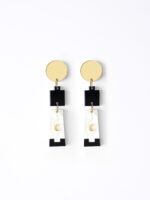 Moon Light 3 - Dash of Gold Acrylic Earrings