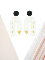 Ritual 5 - Dash of Gold Acrylic Earrings